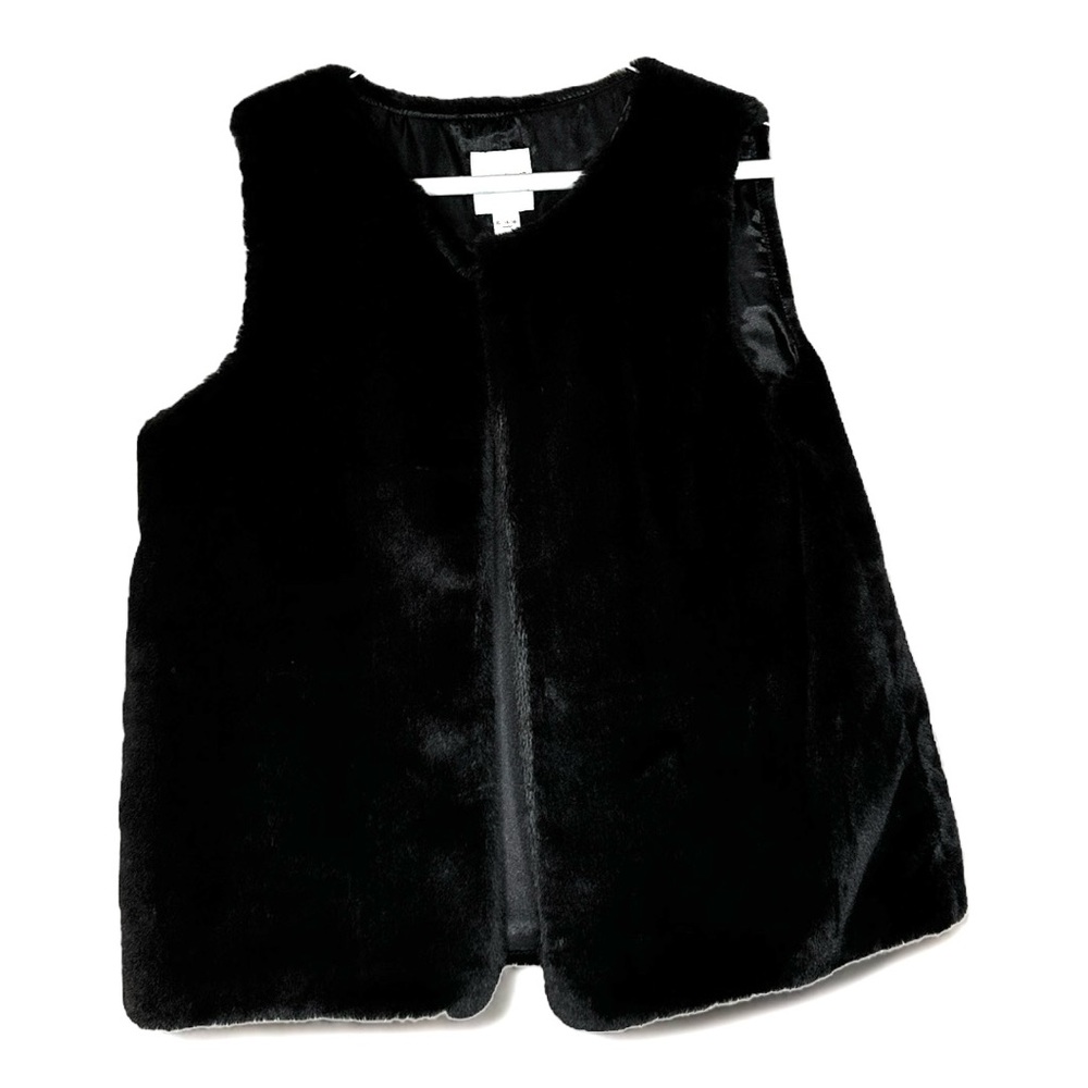 Girls Faux Fur Formal Vest Coat